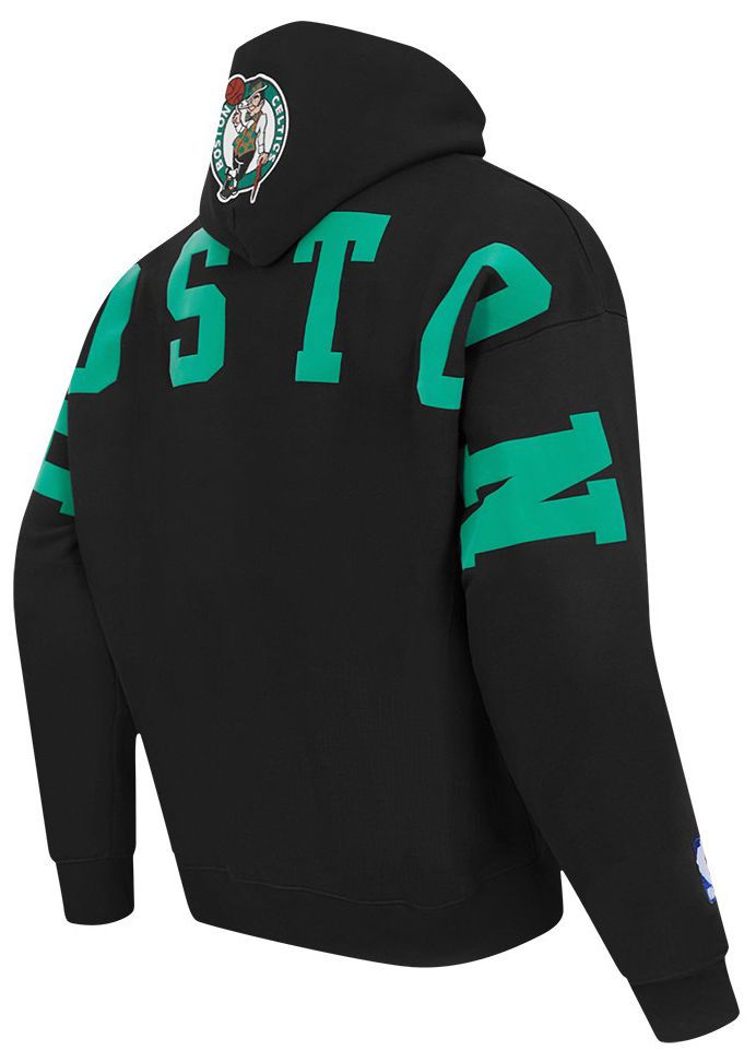 Pro Standard Men's Boston Celtics Black Wingspan Drop Shoulder Hoodie product image