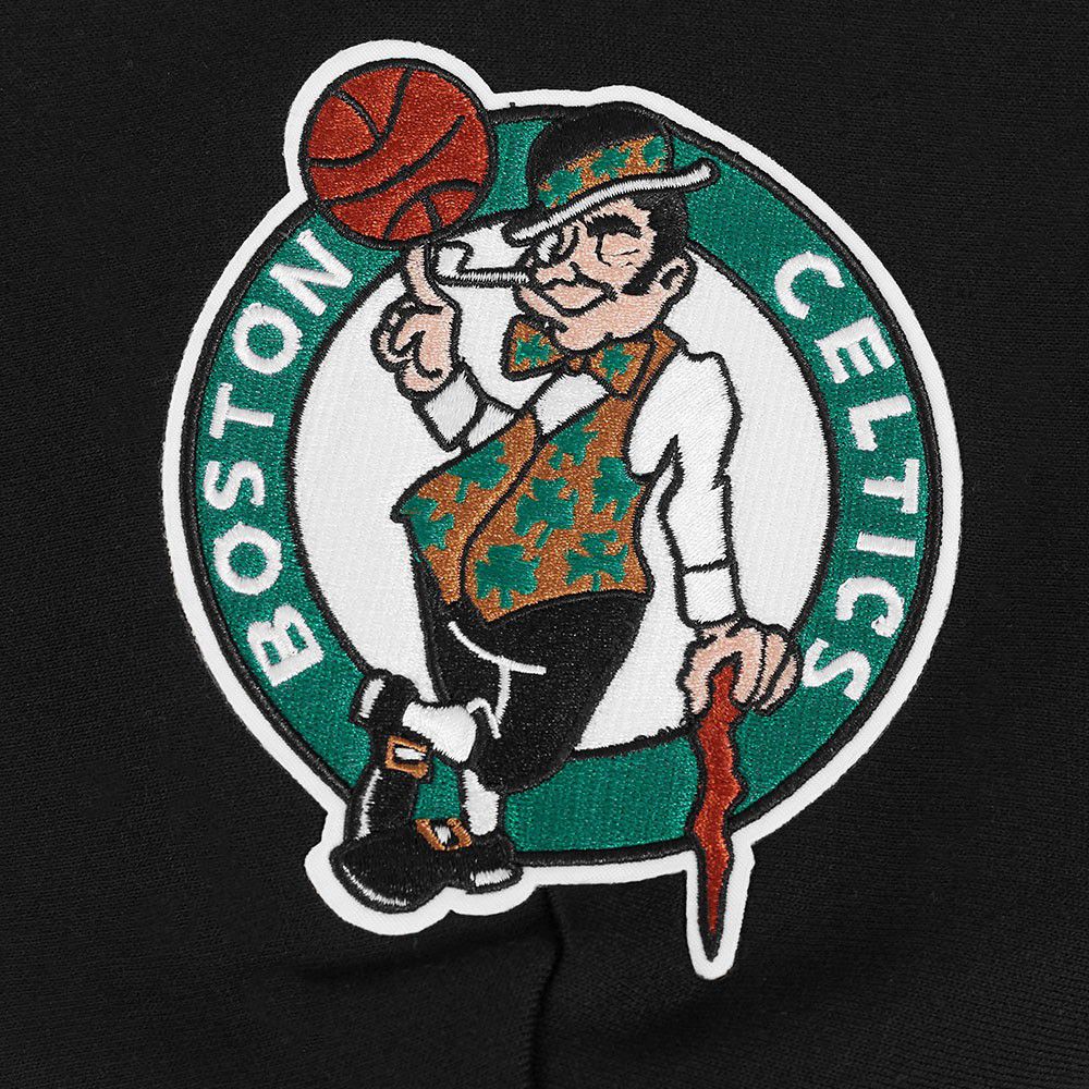 Pro Standard Men's Boston Celtics Black Wingspan Drop Shoulder Hoodie product image