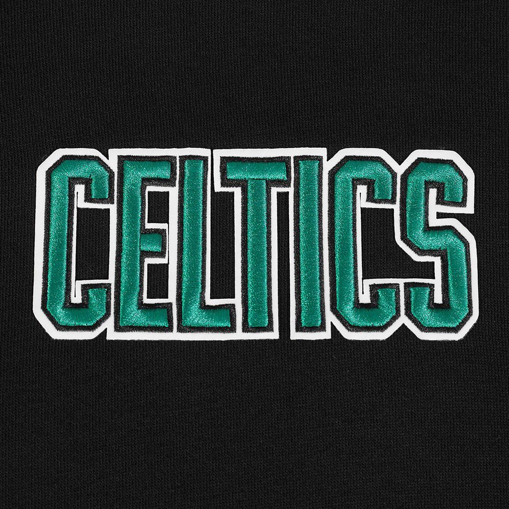 Pro Standard Men's Boston Celtics Black Wingspan Drop Shoulder Hoodie product image