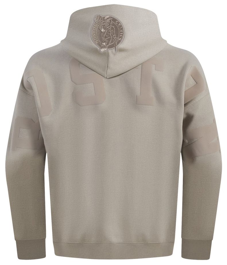 Pro Standard Men's Boston Celtics Taupe Wingspan Drop Shoulder Hoodie product image