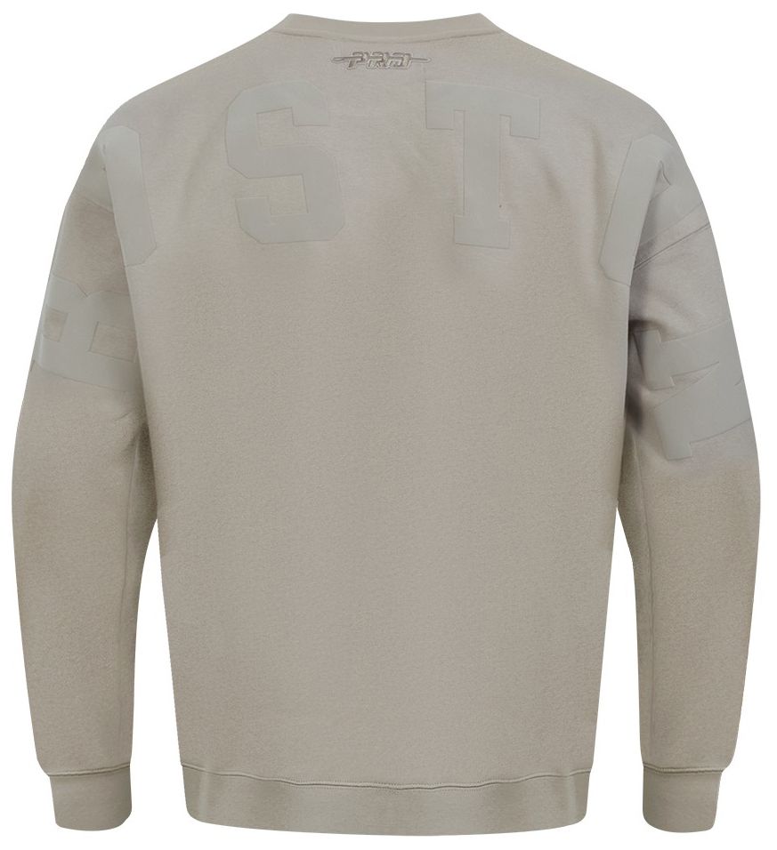 Pro Standard Men's Boston Celtics Taupe Wingspan Drop Shoulder Fleece Crewneck Sweatshirt product image