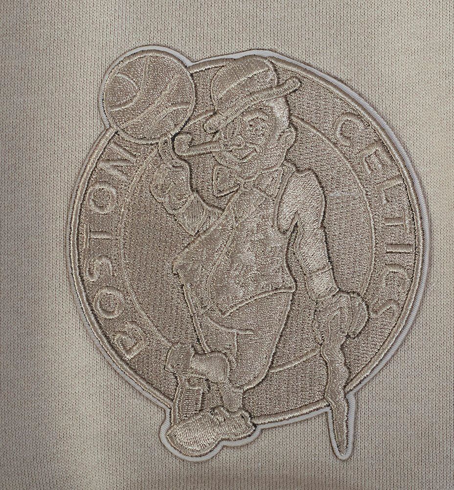 Pro Standard Men's Boston Celtics Taupe Wingspan Drop Shoulder Fleece Crewneck Sweatshirt product image