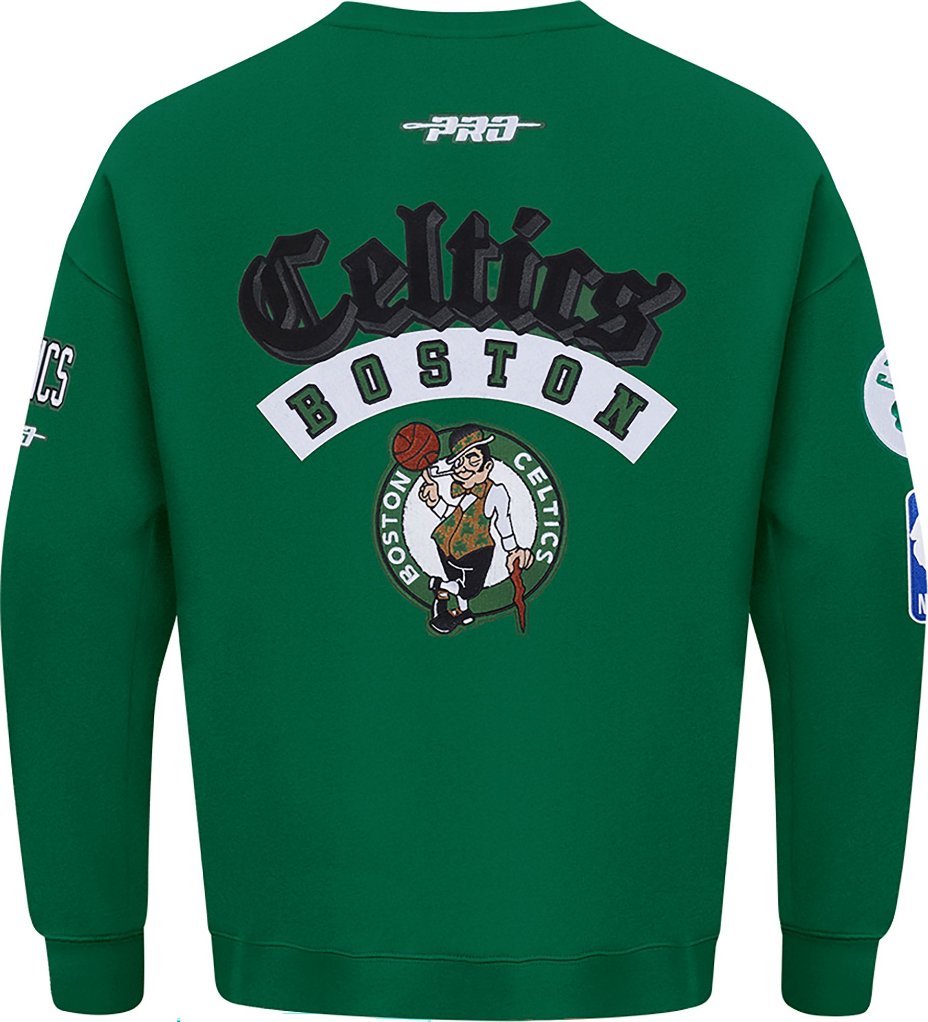 Pro Standard Men's Boston Celtics Green Best Of Crew Pullover Sweatshirt product image