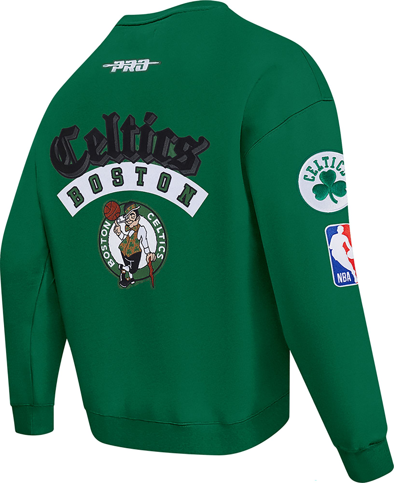 Pro Standard Men's Boston Celtics Green Best Of Crew Pullover Sweatshirt product image