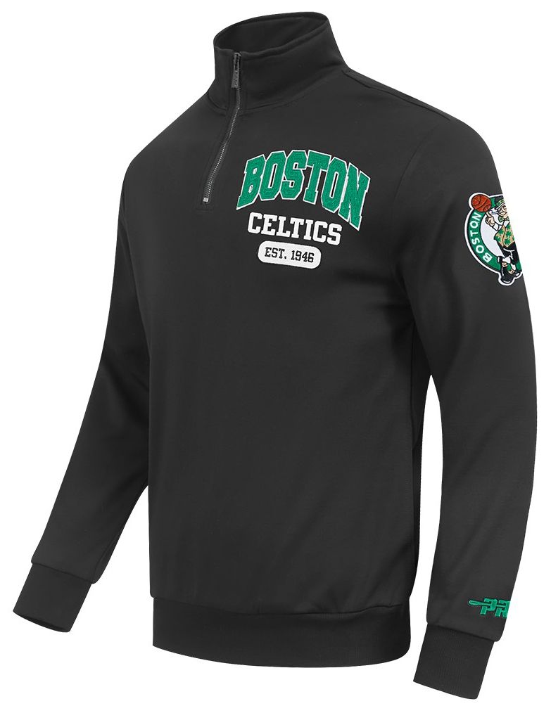 Pro Standard Men's Boston Celtics Black Arch 1/4 Zip Pullover product image