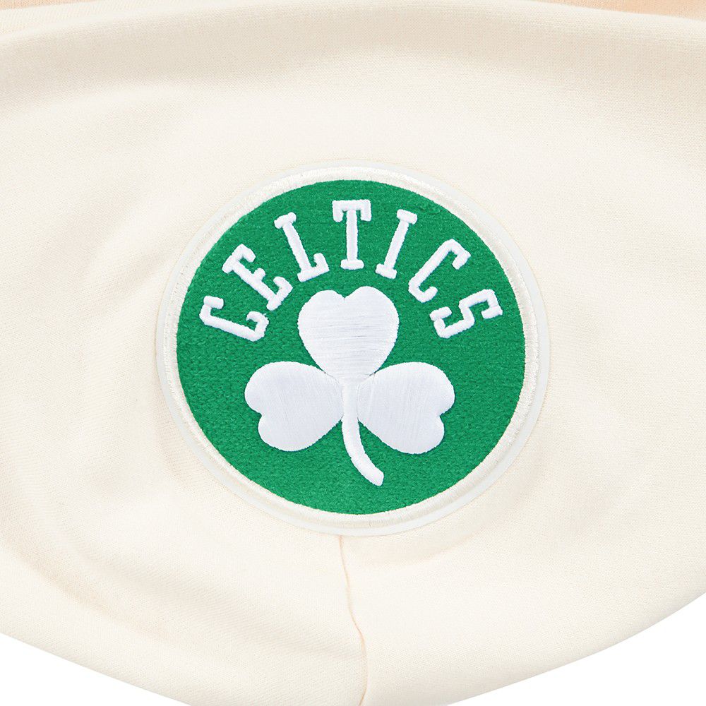 Pro Standard Men's Boston Celtics Off White Fire And Roses Washed Hoodie product image