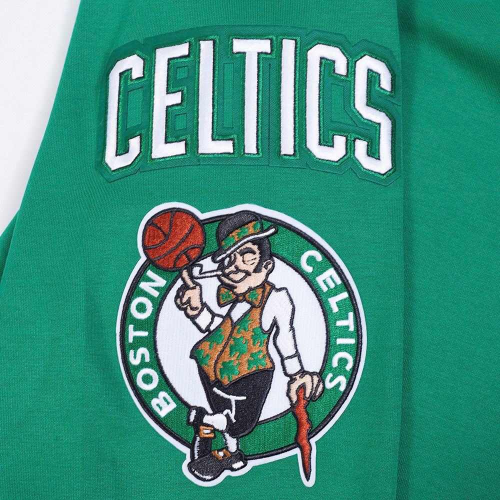 Pro Standard Men's Boston Celtics Green Classic Chenille Pullover Hoodie product image