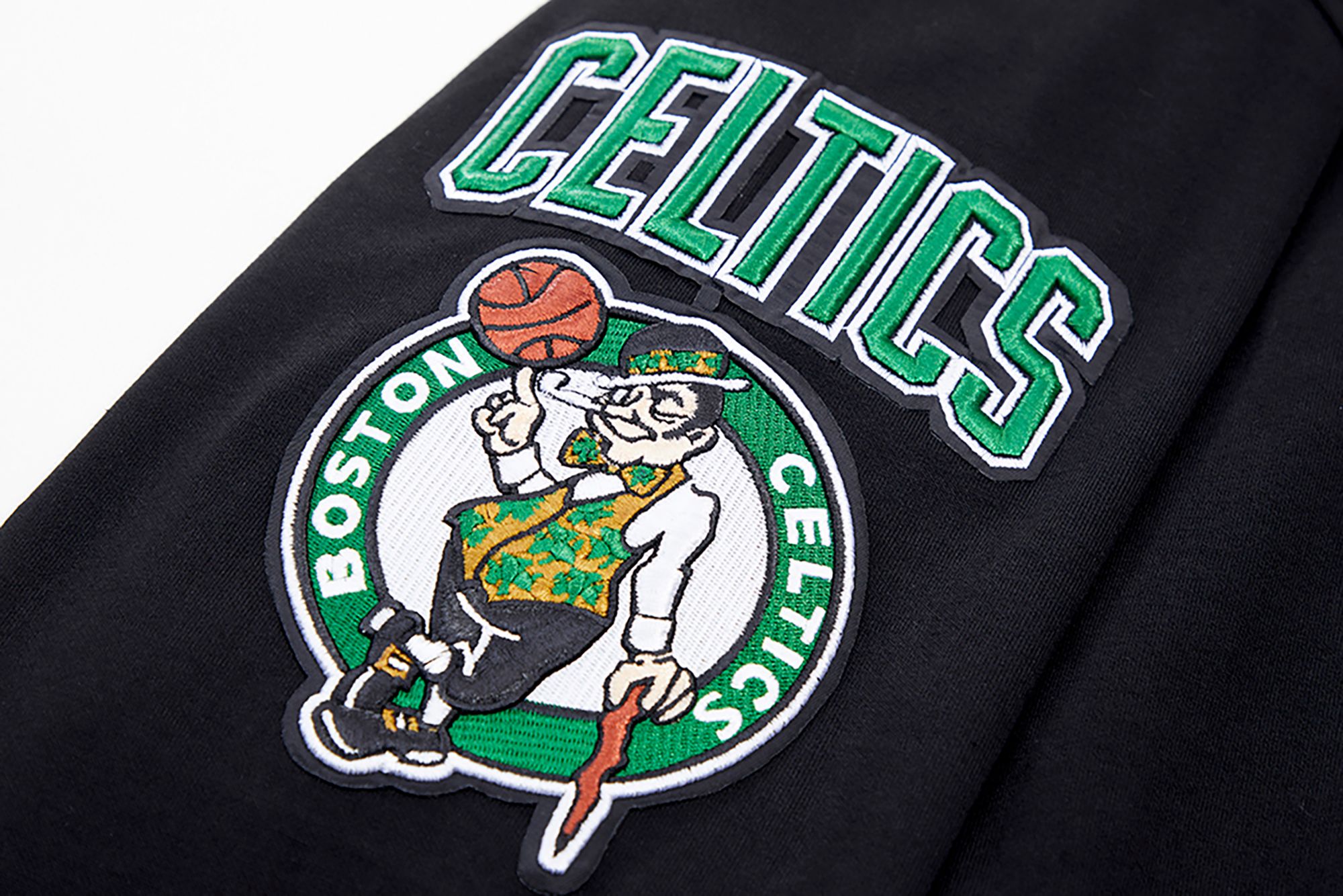 Pro Standard Men's Boston Celtics Black Chenille Full Zip Hoodie product image