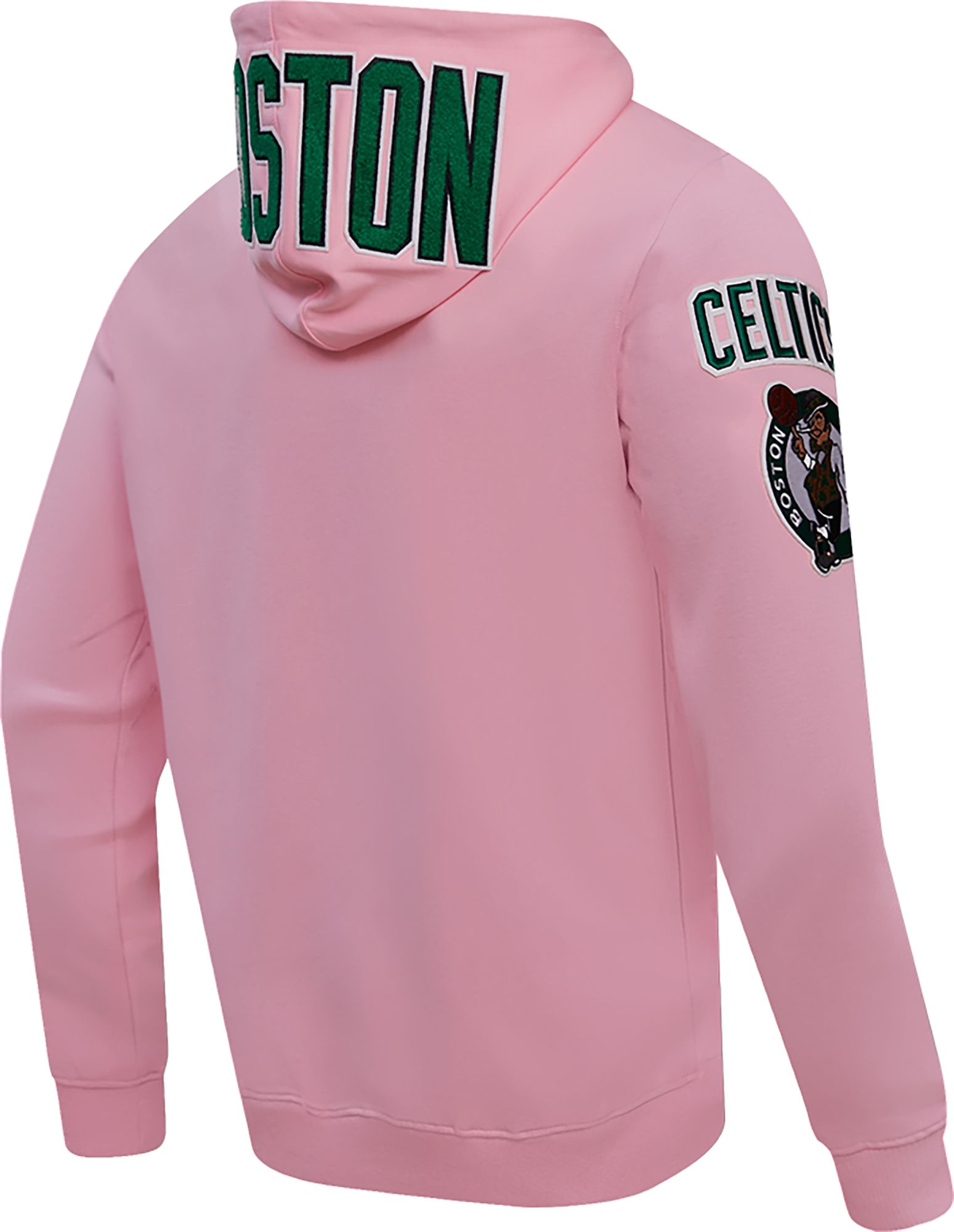 Pro Standard Men's Boston Celtics Pink Chenille Full Zip Hoodie product image
