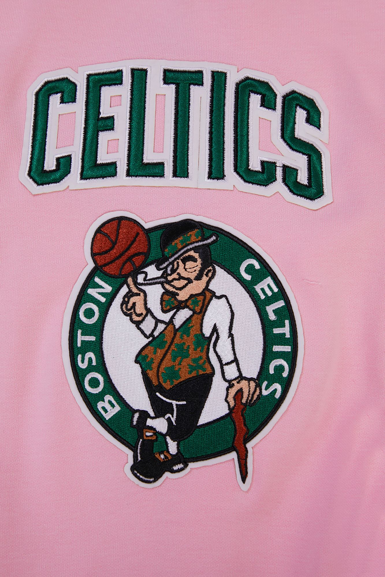 Pro Standard Men's Boston Celtics Pink Chenille Full Zip Hoodie product image