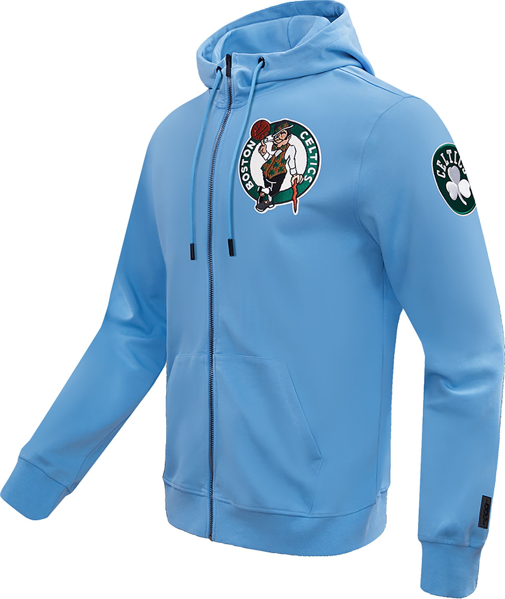 Pro Standard Men's Boston Celtics Blue Chenille Full Zip Hoodie product image
