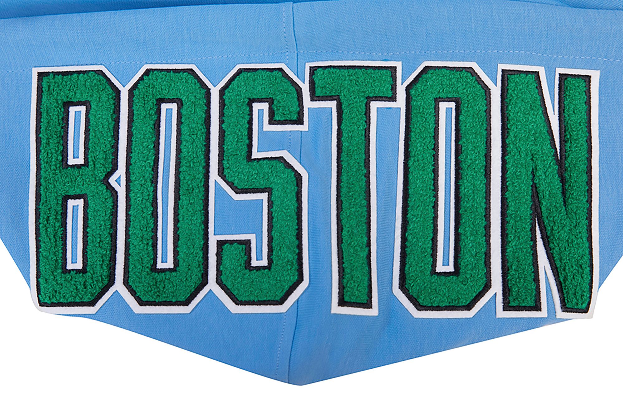 Pro Standard Men's Boston Celtics Blue Chenille Full Zip Hoodie product image