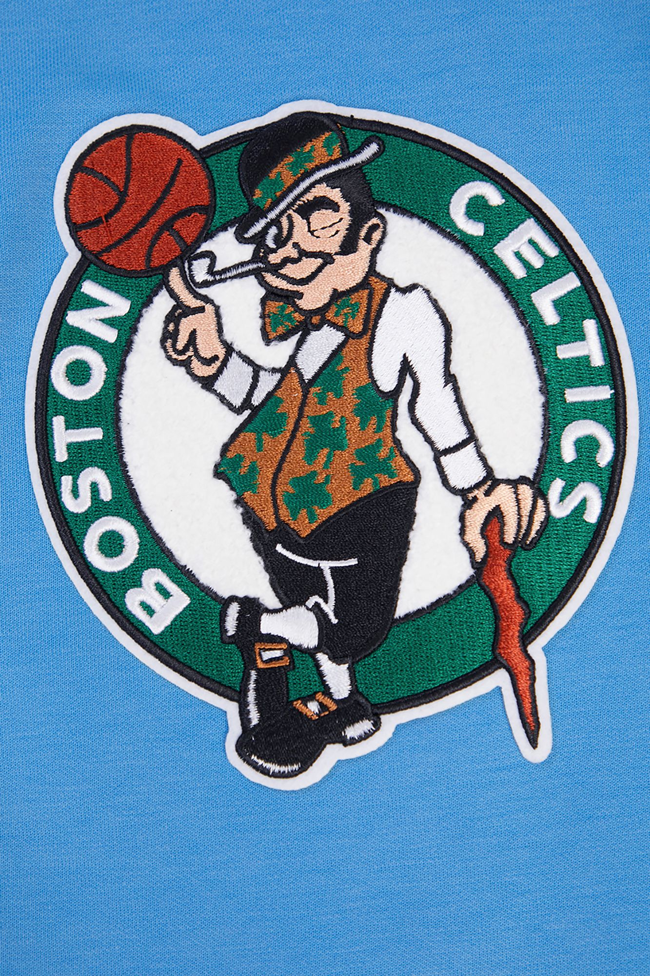 Pro Standard Men's Boston Celtics Blue Chenille Full Zip Hoodie product image