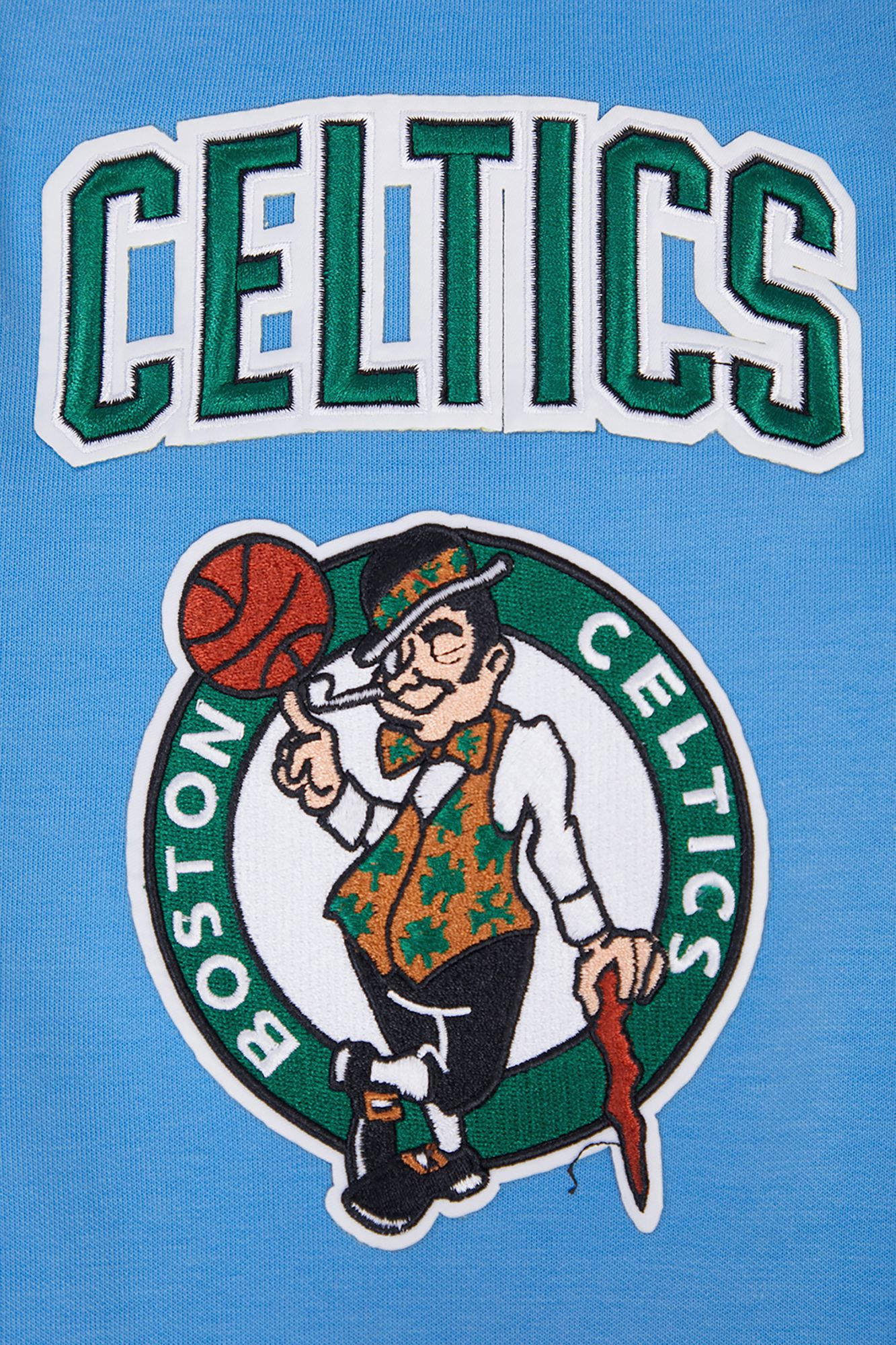 Pro Standard Men's Boston Celtics Blue Chenille Full Zip Hoodie product image