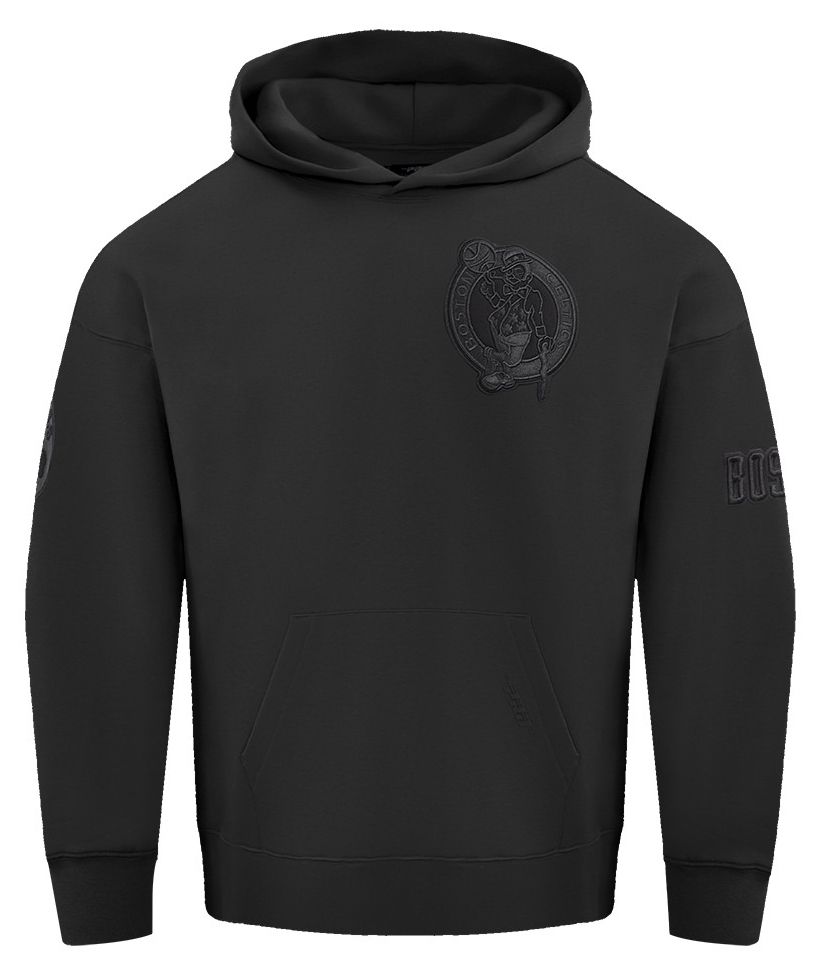 Pro Standard Men's Boston Celtics Black Neutral Drop Shoulder Fleece Hoodie product image