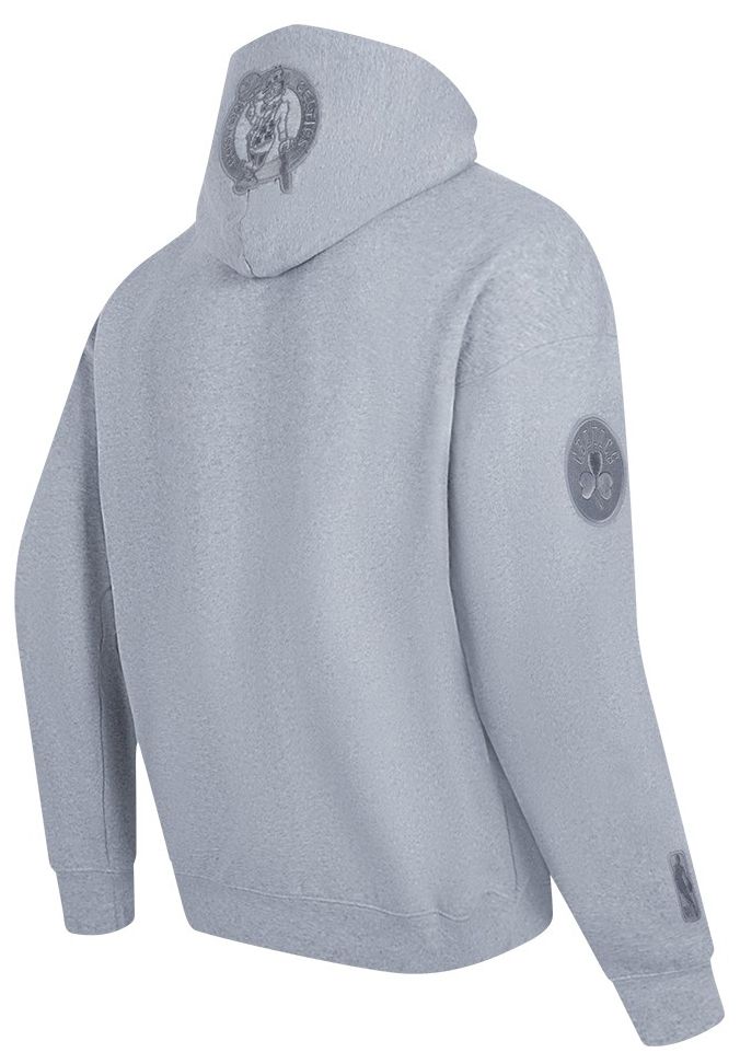 Pro Standard Men's Boston Celtics Grey Neutral Drop Shoulder Fleece Hoodie product image