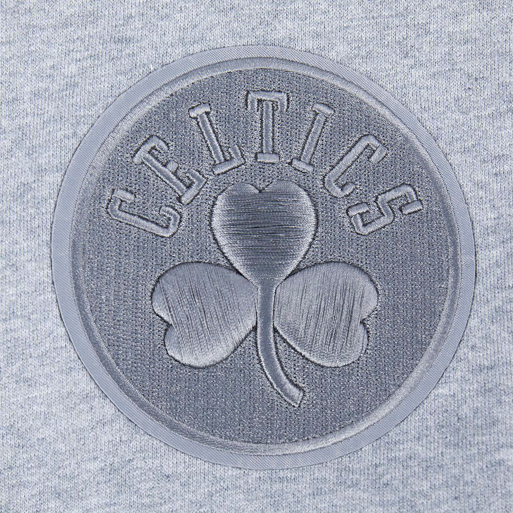 Pro Standard Men's Boston Celtics Grey Neutral Drop Shoulder Fleece Hoodie product image