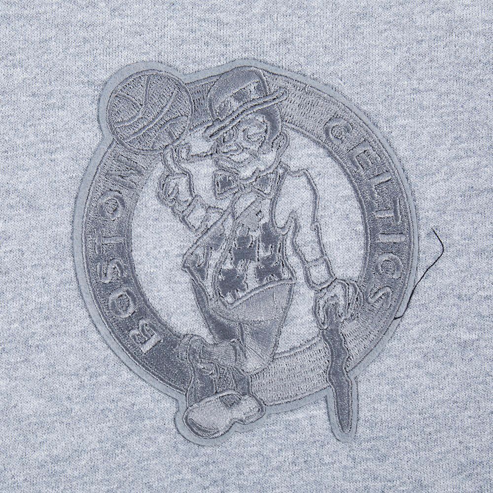 Pro Standard Men's Boston Celtics Grey Neutral Drop Shoulder Fleece Hoodie product image