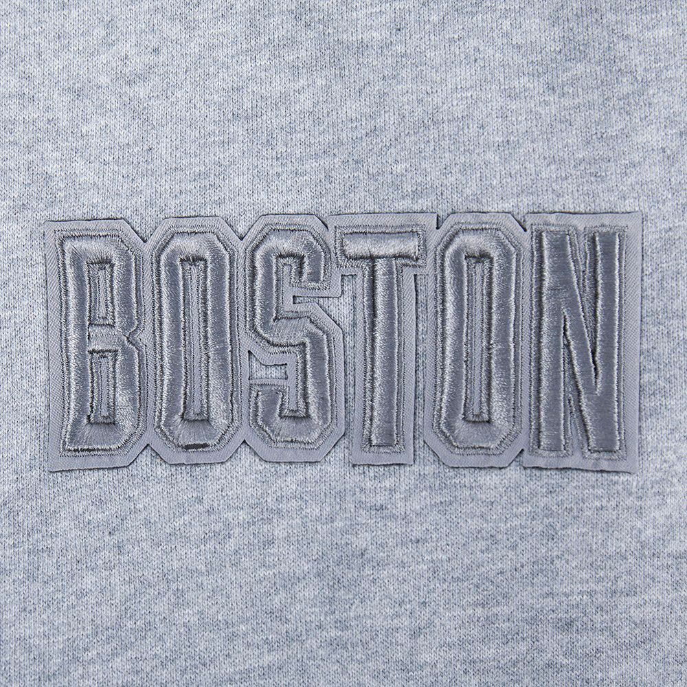 Pro Standard Men's Boston Celtics Grey Neutral Drop Shoulder Fleece Hoodie product image