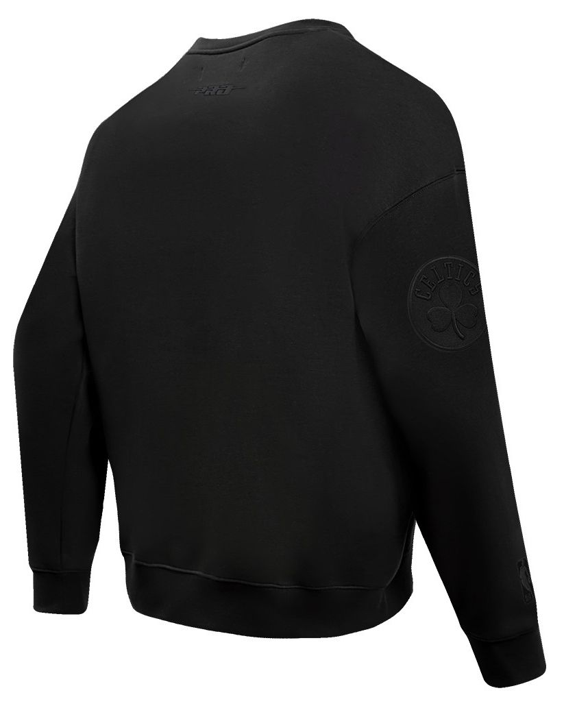 Pro Standard Men's Boston Celtics Black Neutral Drop Shoulder Fleece Crewneck Sweatshirt product image