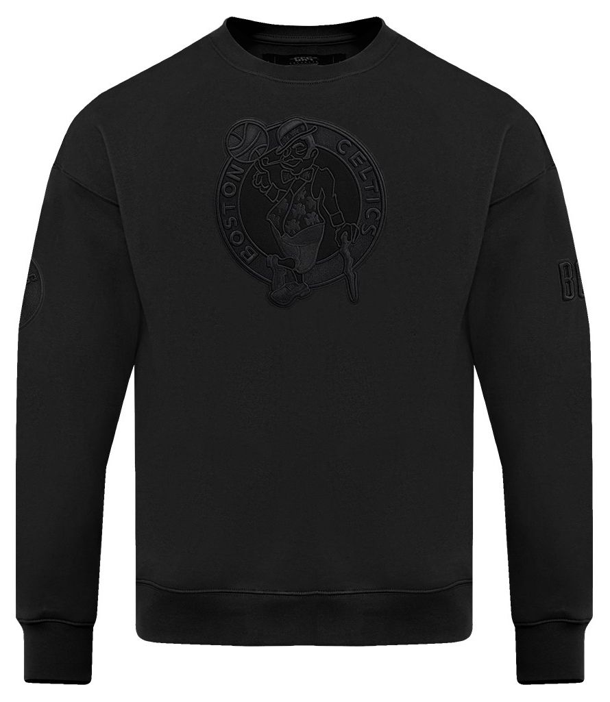 Pro Standard Men's Boston Celtics Black Neutral Drop Shoulder Fleece Crewneck Sweatshirt product image
