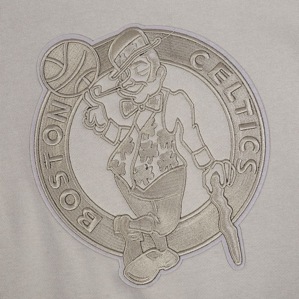 Pro Standard Men's Boston Celtics Taupe Neutral Crewneck Sweatshirt product image