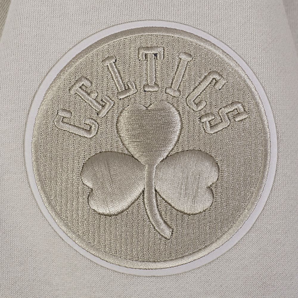 Pro Standard Men's Boston Celtics Taupe Neutral Crewneck Sweatshirt product image