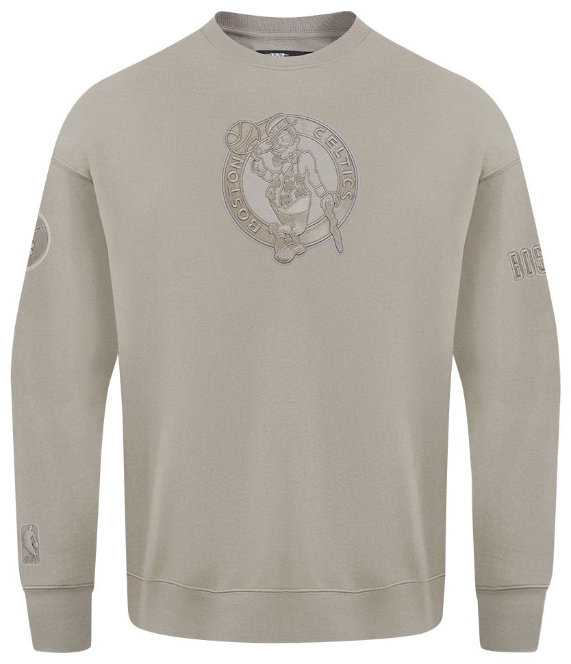 Pro Standard Men's Boston Celtics Taupe Neutral Crewneck Sweatshirt product image