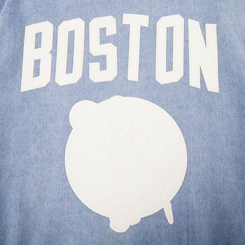 Pro Standard Men's Boston Celtics Denim Varsity Jacket product image