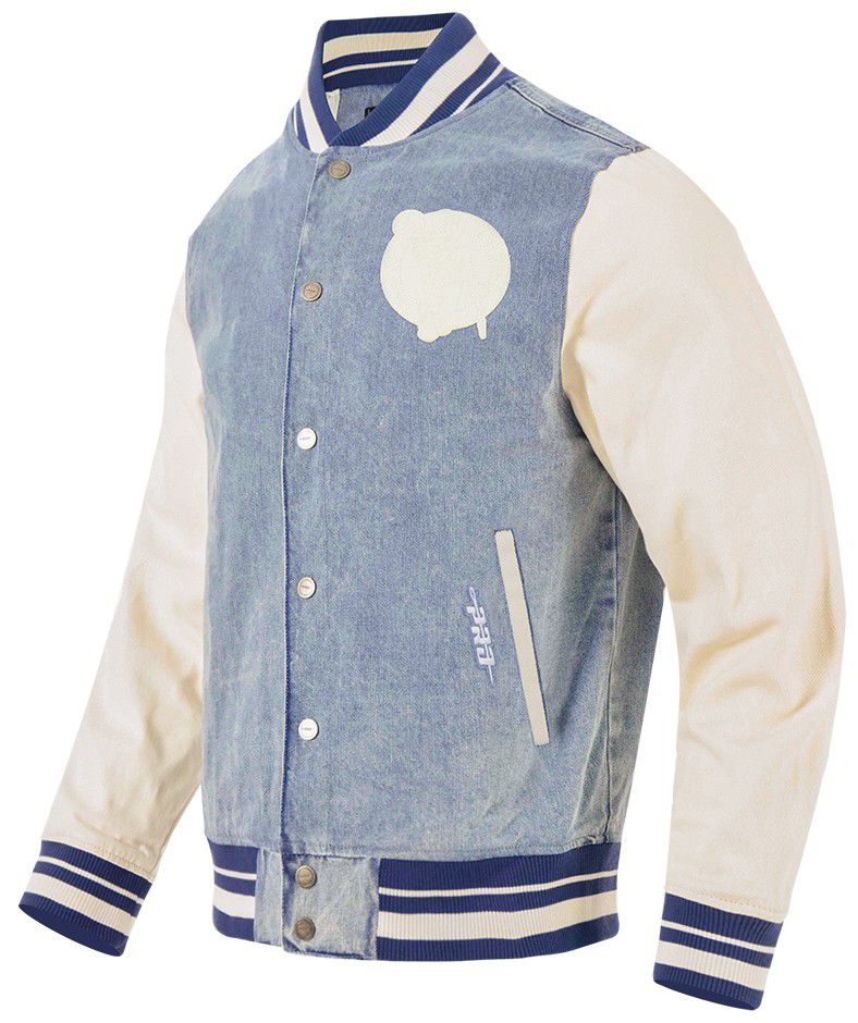 Pro Standard Men's Boston Celtics Denim Varsity Jacket product image