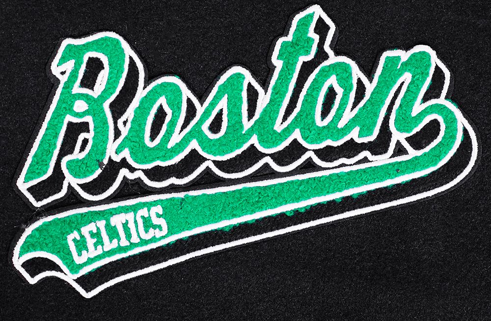 Pro Standard Men's Boston Celtics Black Script Tail Jacket product image