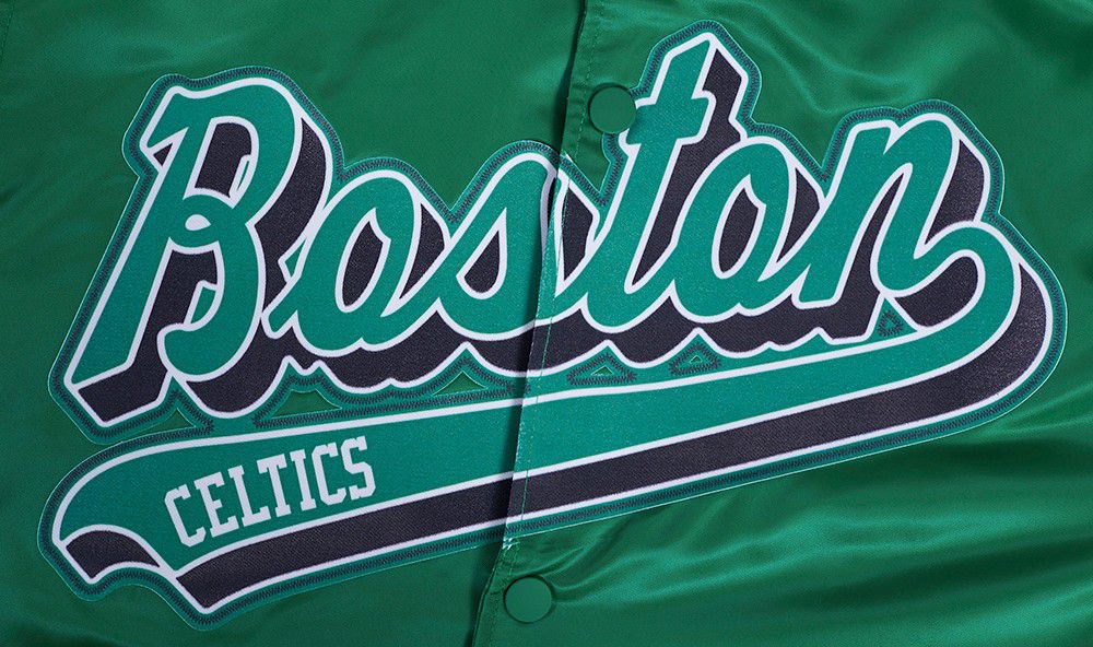 Pro Standard Men's Boston Celtics Script Green Jacket product image