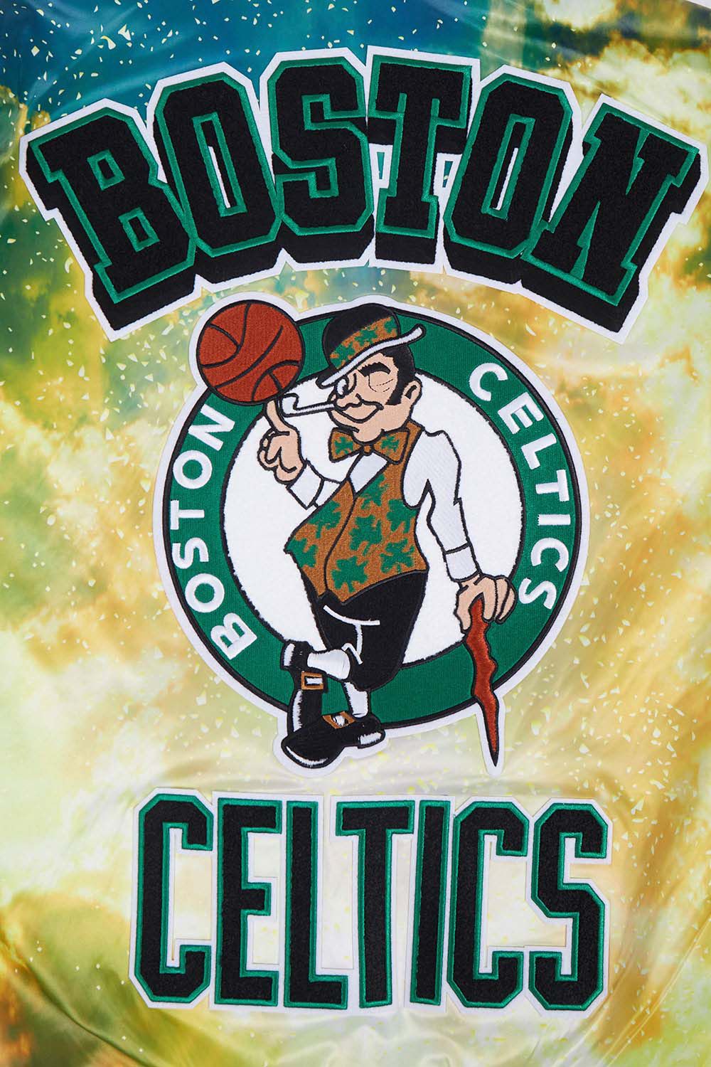 Pro Standard Adult Boston Celtics Green Sublimated Satin Jacket product image