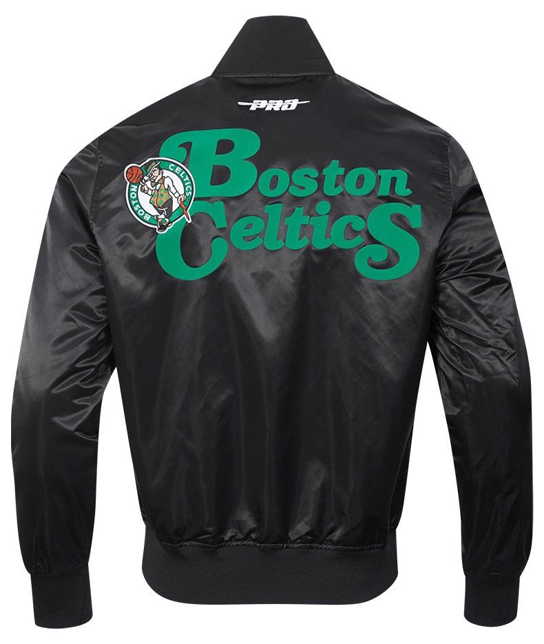 Pro Standard Men's Boston Celtics Black Souvenir Satin Jacket product image