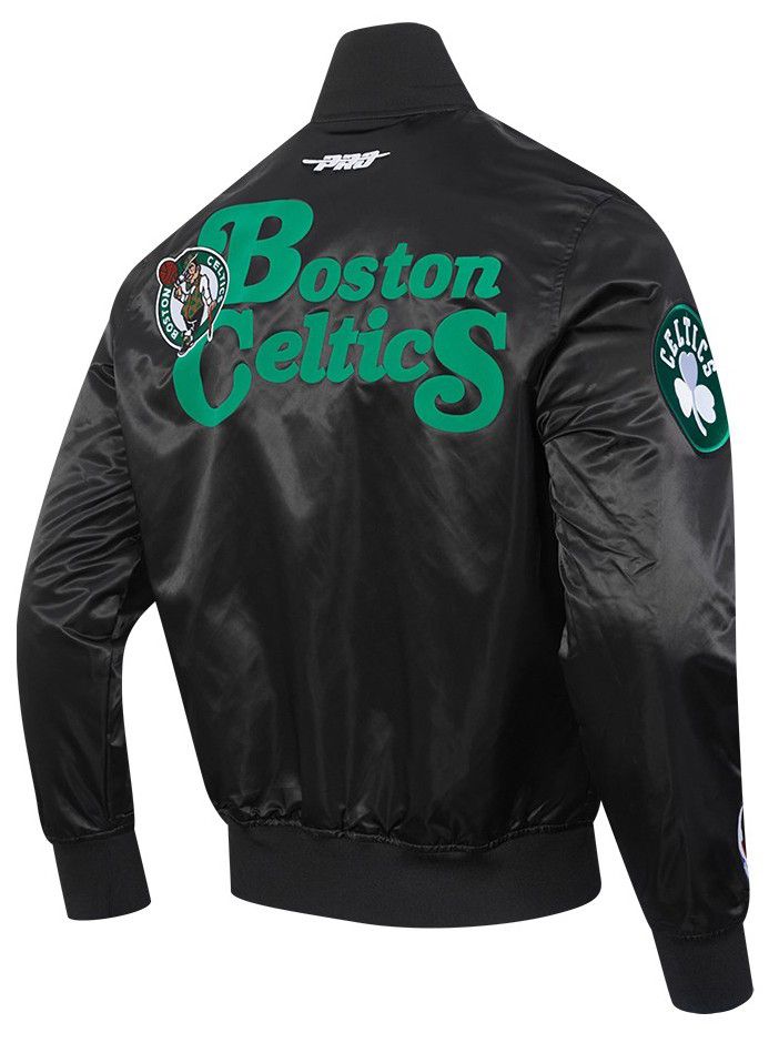 Pro Standard Men's Boston Celtics Black Souvenir Satin Jacket product image