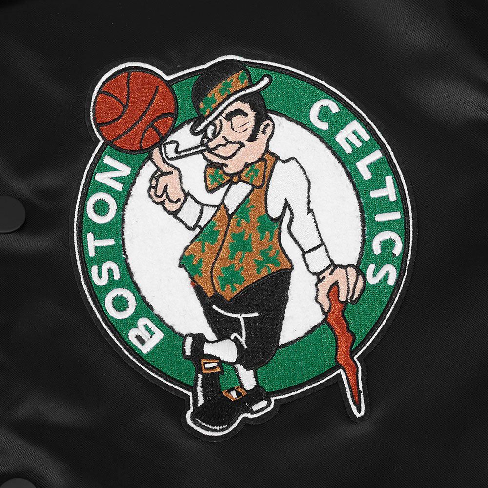 Pro Standard Men's Boston Celtics Black Souvenir Satin Jacket product image