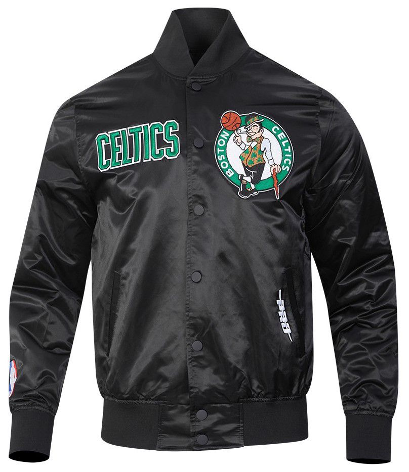 Pro Standard Men's Boston Celtics Black Souvenir Satin Jacket product image