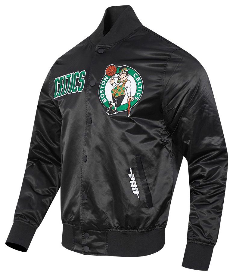 Pro Standard Men's Boston Celtics Black Souvenir Satin Jacket product image
