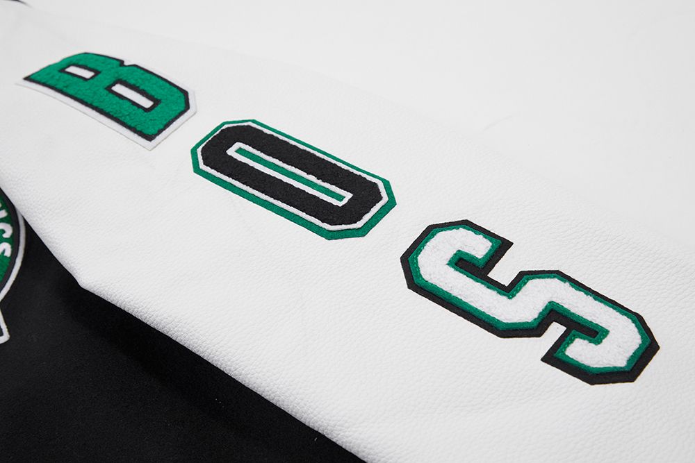 Pro Standard Men's Boston Celtics Black Classic Wool Varsity Jacket product image
