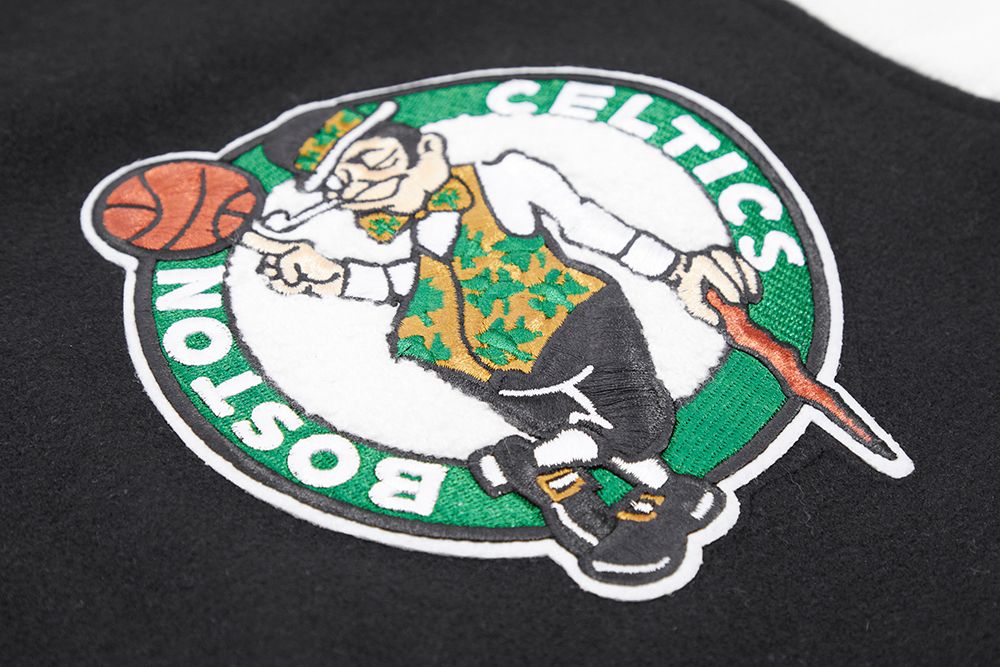 Pro Standard Men's Boston Celtics Black Classic Wool Varsity Jacket product image