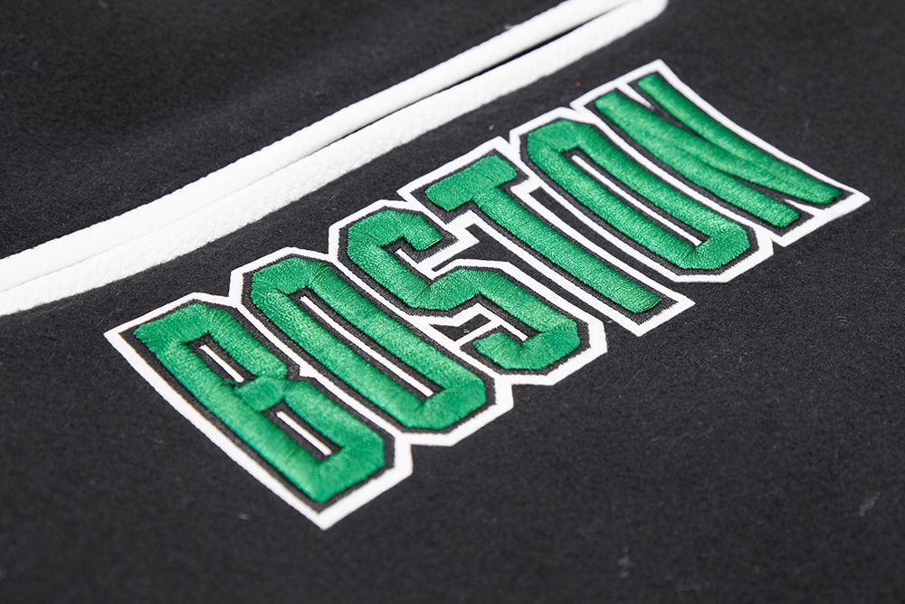 Pro Standard Men's Boston Celtics Black Classic Wool Varsity Jacket product image