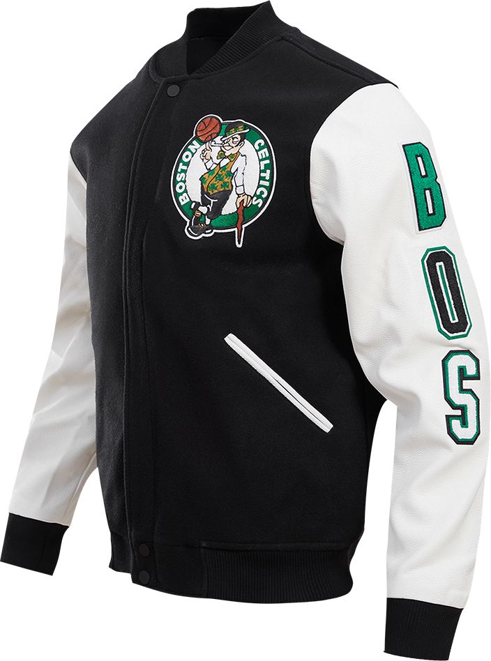 Pro Standard Men's Boston Celtics Black Classic Wool Varsity Jacket product image