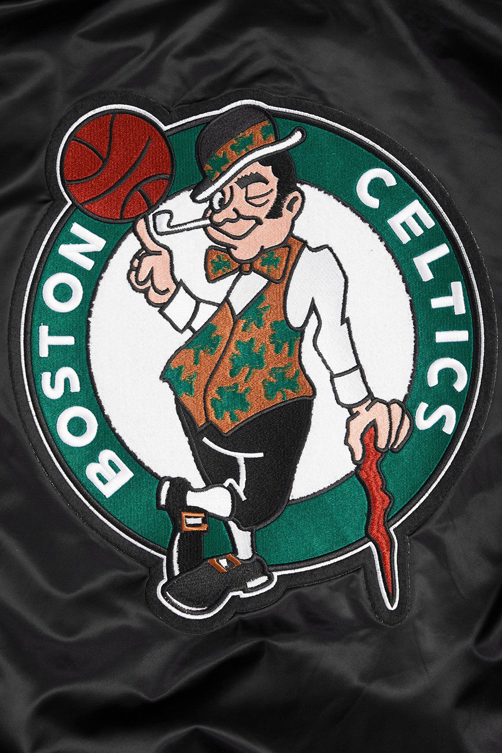 Pro Standard Adult Boston Celtics Black Retro Satin Jacket product image