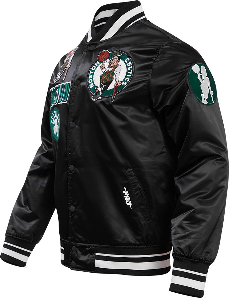 Pro Standard Adult Boston Celtics Black Retro Satin Jacket product image