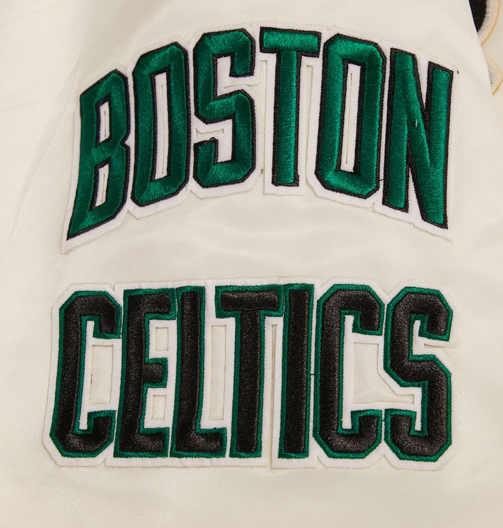 Pro Standard Adult Boston Celtics White Retro Satin Jacket product image