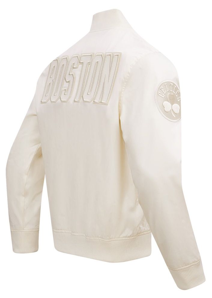 Pro Standard Men's Boston Celtics Off White Neutral Twill Jacket product image