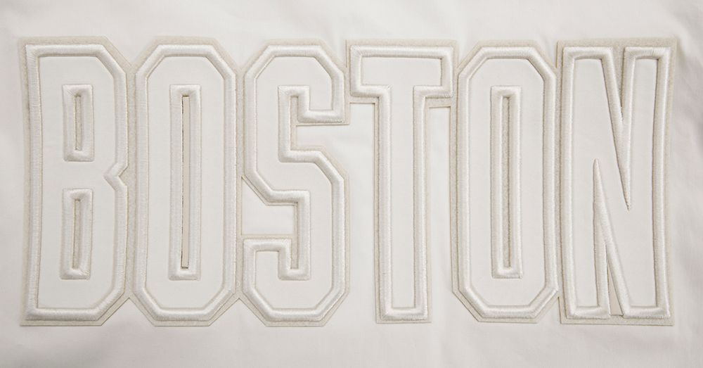 Pro Standard Men's Boston Celtics Off White Neutral Twill Jacket product image