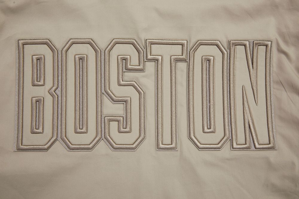Pro Standard Men's Boston Celtics Taupe Neutral Twill Jacket product image