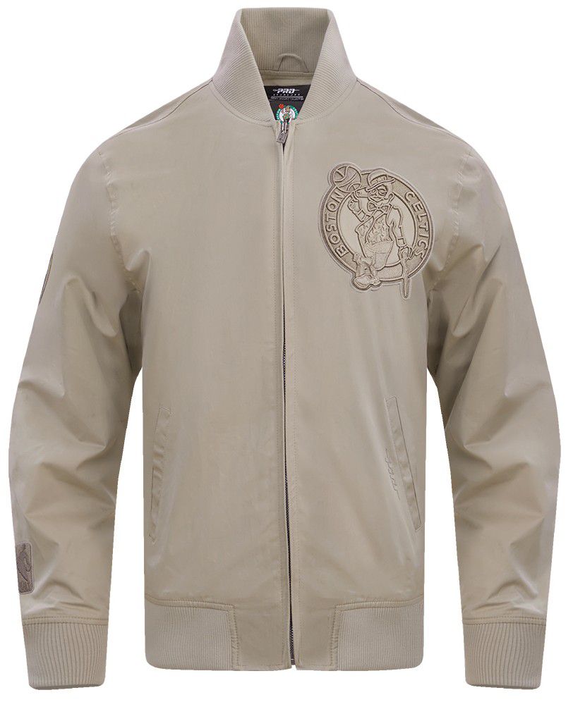 Pro Standard Men's Boston Celtics Taupe Neutral Twill Jacket product image