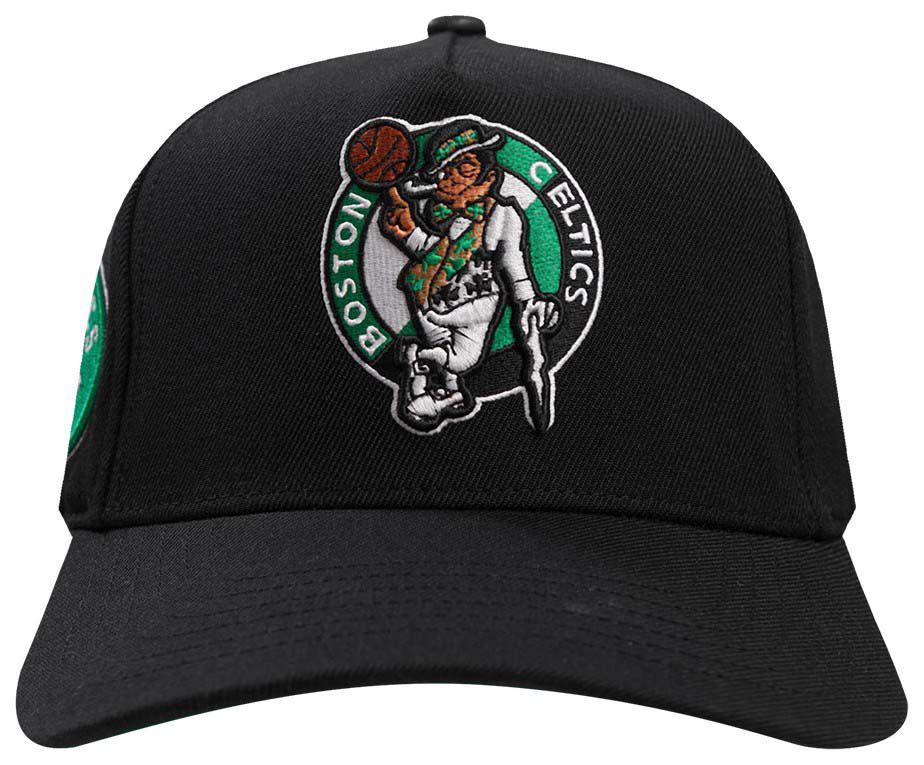 Pro Standard Adult Boston Celtics Black Split Logo Snapback Adjustable Hat product image